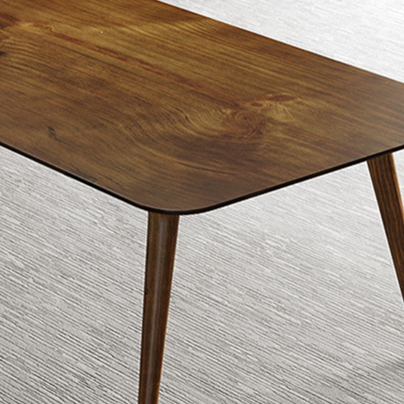 Bureau de bureau en bois de style contemporain Bureau de tâche rectangulaire avec 4 jambes