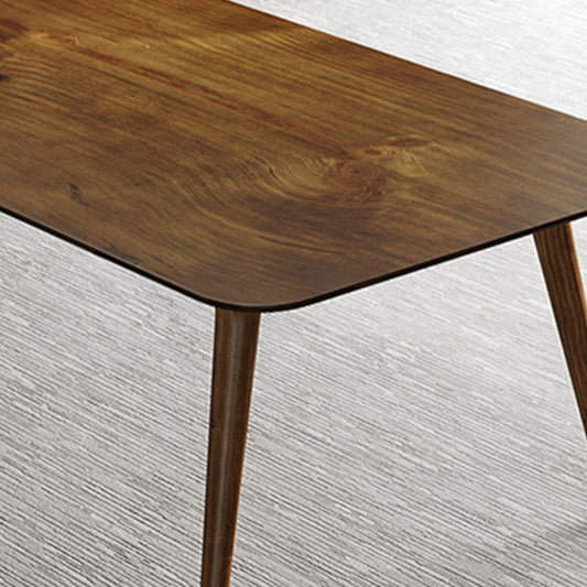 Bureau de bureau en bois de style contemporain Bureau de tâche rectangulaire avec 4 jambes