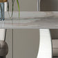 Contemporary Style 1/4/5/7/8 Pieces Dining Chairs Set Rectangle Stone Furniture in White Clearhalo 'Dining Room Sets' 'Dining Tables & Seating' 'dining_room_set' 'furn' 'furn_dining_room_set' 'Furniture' 'Kitchen & Dining Furniture' 1200x1200_558a21f7-6cc2-4b95-a960-ed9a08e2d08e