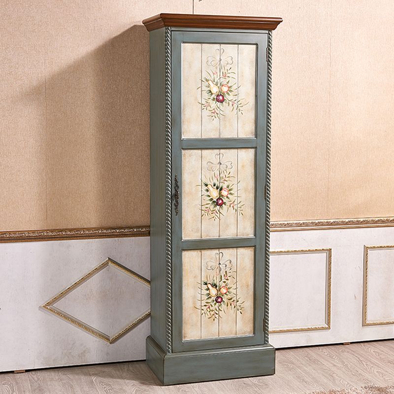 Coastal Cabinet with Hinged Door Wood Matte Finish Storage Cabinet Clearhalo 'Armoires & Wardrobes' 'armoires_wardrobes' 'Bedroom Furniture' 'furn' 'furn_armoires_wardrobes' 'Furniture' 1200x1200_558beb02-41e3-4957-9d3a-d53d008c23c4