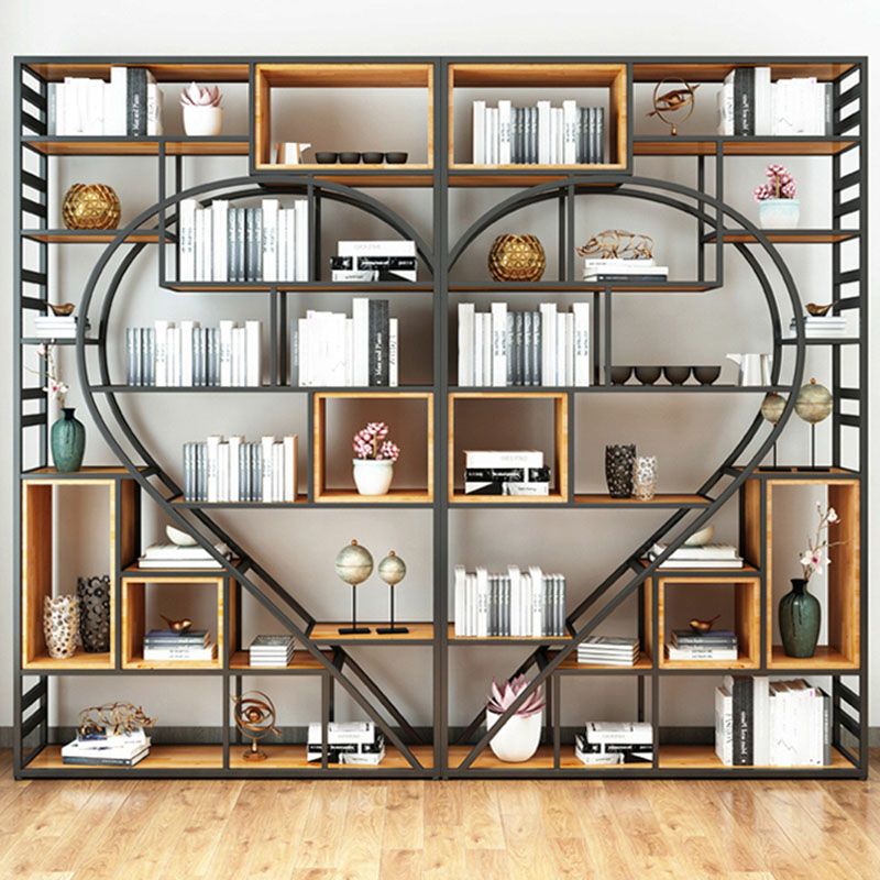79"H Bookcase Open Back Industrial Style Bookshelf for Study Room Home Office Clearhalo 'Bookcases' 'furn' 'furn_bookcases' 'Furniture' 'furniture_bookcases' 'Office Furniture' 1200x1200_558c4799-d68b-426a-bcf4-ec9417c0b28c