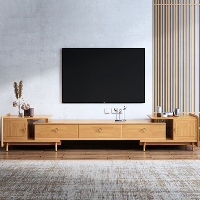 Modern TV Media Stand Wood TV Stand Console with Splayed Wooden Legs Clearhalo 'furn' 'furn_tv_stands_entertainment_centers' 'Furniture' 'Living Room Furniture' 'TV Stands & Entertainment Centers' 'TV Stands & Media Storage Furniture' 'tv_stands_entertainment_centers' 1200x1200_558c694e-9ae0-4e3f-a02c-9936f601f609