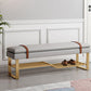13.65-inch W Modern Entryway Bench Cushioned Seating Bench with Shoe Storage Clearhalo 'Benches' 'Chairs & Seating' 'furn' 'furn_benches' 'Furniture' 'Living Room Furniture' 1200x1200_558c8658-3d40-4beb-944a-bb019a7fcec5