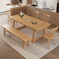 Moderne eetgelegenheid 1/3/4/5/6/7 PCS Massieve houten eettafel en stoelen in natuurlijk