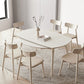 Table à manger moderne en pierre, 4 pieds en chêne, pour salle à manger
