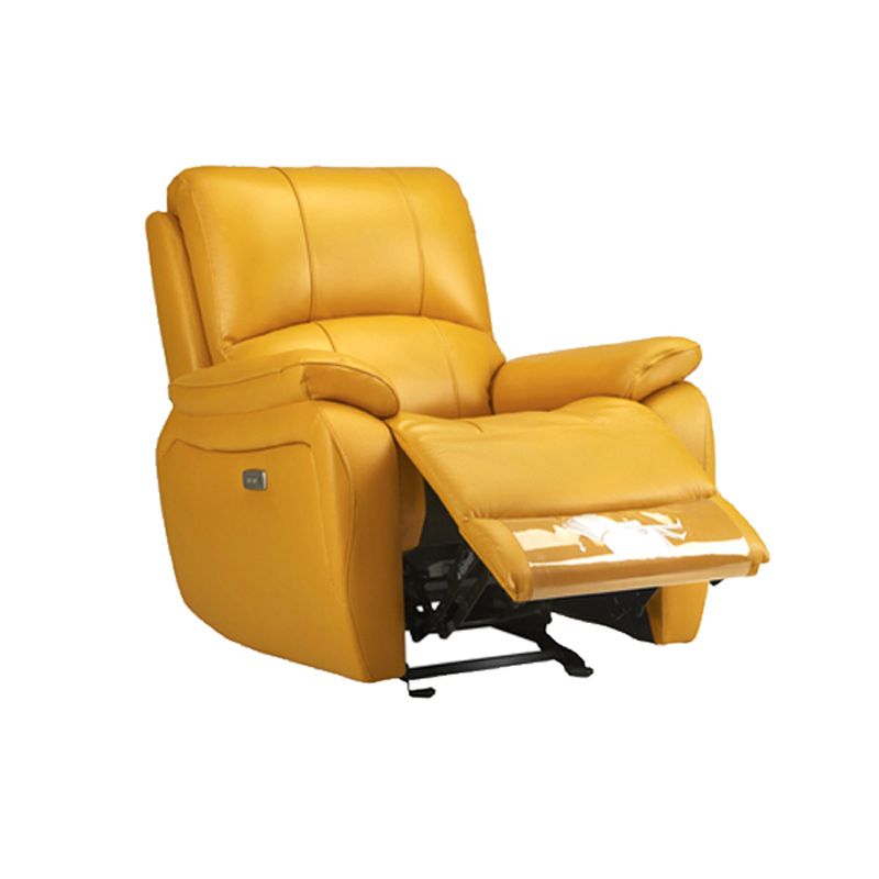 Moderne recliner stoel USB -ladingpoort vaste kleur Standaardrecliner