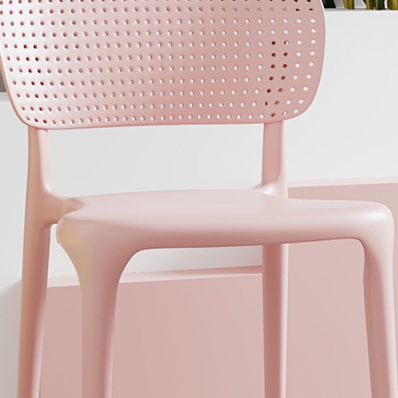 Restaurant Contemporary Plastic Side Chair Matte Finish Open Back Dining Chair Clearhalo ' kitchen&dining_furn' 'Dining Chairs' 'Dining Tables & Seating' 'dining_chair' 'furn' 'furn_dining_chair' 'Furniture' 'furniture_dining_chair' 'Kitchen & Dining Furniture' 'kitchen' 1200x1200_558ee356-d6c4-48af-b6cb-43a02641bc9d