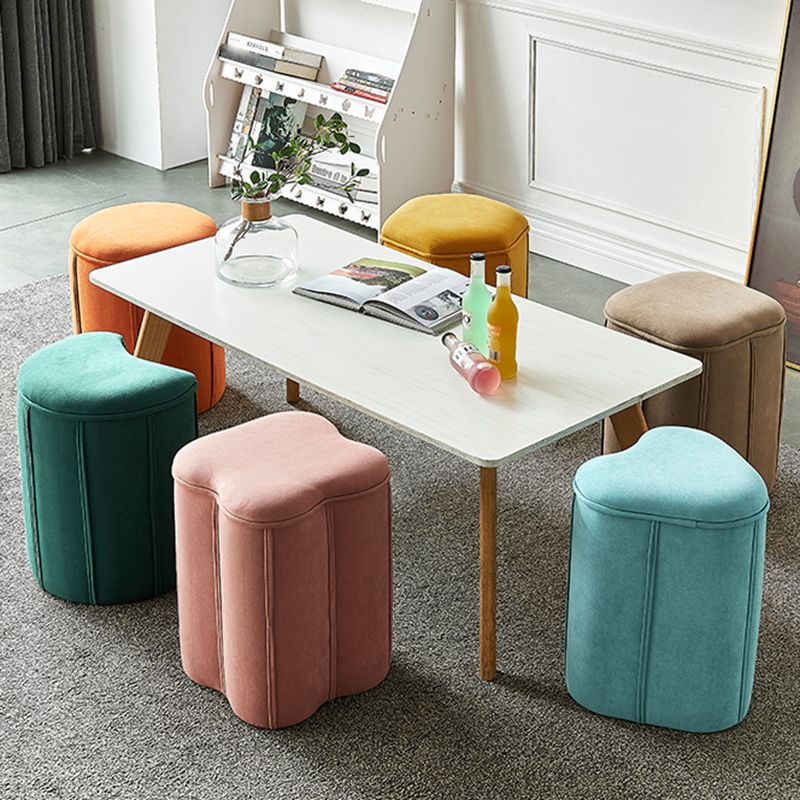 Contemporary Ottoman Solid Color Cotton Blend Standard Indoor Tear Resistant Ottoman Clearhalo 'furn' 'furn_ottomans_poufs' 'Furniture' 'Living Room Furniture' 'Ottomans & Poufs' 'ottomans_poufs' 1200x1200_558f1c41-37d7-4a04-b9ae-3d68d4b04cf8