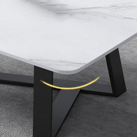 Single Slate Rectangle Coffee Table Modern Minimalist Coffee Table