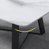 Tavolino da caffè rettangolo singolo in ardesia moderno tavolino da caffè moderno