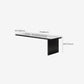 Rectangle Stone Top Dining Table Extendable Dining Table for Dining Room