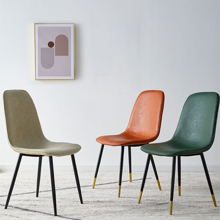 Upholstered Armless Dining Chairs Home Side Chairs with Metal Legs (Set of 2) Clearhalo ' kitchen&dining_furn' 'Dining Chairs' 'Dining Tables & Seating' 'dining_chair' 'furn' 'furn_dining_chair' 'Furniture' 'furniture_dining_chair' 'Kitchen & Dining Furniture' 'kitchen' 1200x1200_5593f514-620e-40ed-882f-7ebf1801fdc9