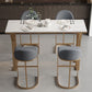 Glam Stone Bar Eettafel Rechthoekige bartafel voor café en bar