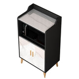 Server da pranzo contemporaneo Scaffali regolabile Gabinetto della credenza con spazio di archiviazione aperta