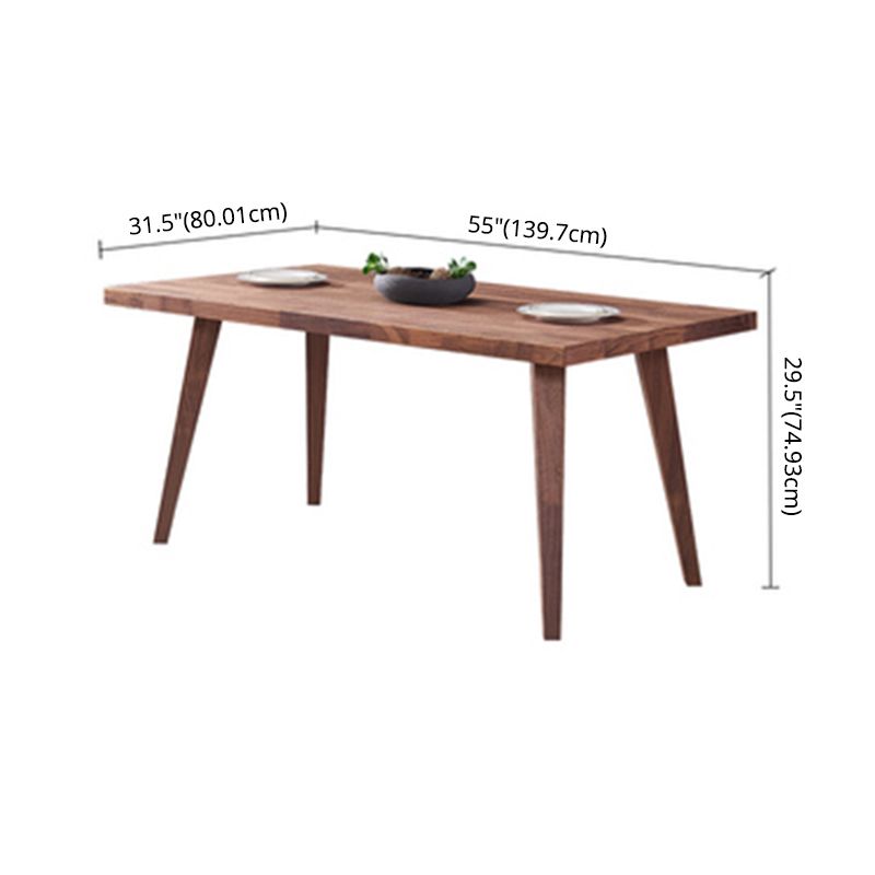 Traditional Style Solid Wood Dining Room Set with Walnut Table and 4 Legs Base Clearhalo 'Dining Room Sets' 'Dining Tables & Seating' 'dining_room_set' 'furn' 'furn_dining_room_set' 'Furniture' 'furniture_dining_room_set' 'Kitchen & Dining Furniture' 'kitchen&dining_furn' 'kitchen' 1200x1200_559e8e92-0522-4c53-84aa-9af465303c7c