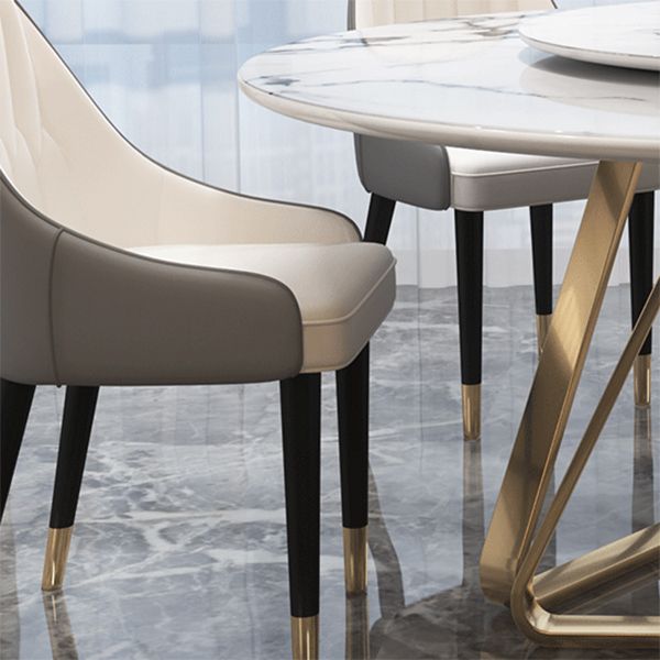 Traditional Luxury Dining Table Round Dining Table for Dinner Room Clearhalo 'Dining Tables & Seating' 'Dining Tables' 'dining_table' 'furn' 'furn_dining_table' 'Furniture' 'Kitchen & Dining Furniture' 1200x1200_559eb6e8-b92c-49c5-b3a6-1de26bad9b08
