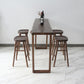 Industrial 1/2/4/5 Pieces Bar Table Set Rectangle Bar Table with Wooden High Stools Clearhalo 'Bar Furniture' 'furn' 'furn_home_bar_bar_sets' 'Furniture' 'Home Bars & Bar Sets' 'home_bar_bar_sets' 'Kitchen & Dining Furniture' 1200x1200_559fd85d-bfdd-41fd-bf5c-e81a85716ed6