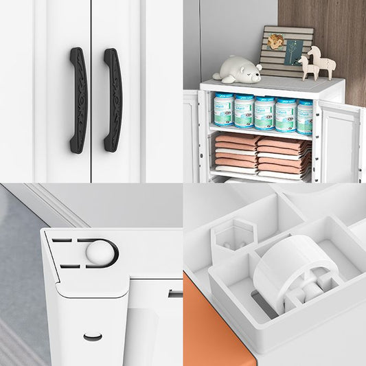 Kleiderschrank im zeitgenössischen Stil Kunststoff Schlafzimmer Kleiderschrank mit Schublade