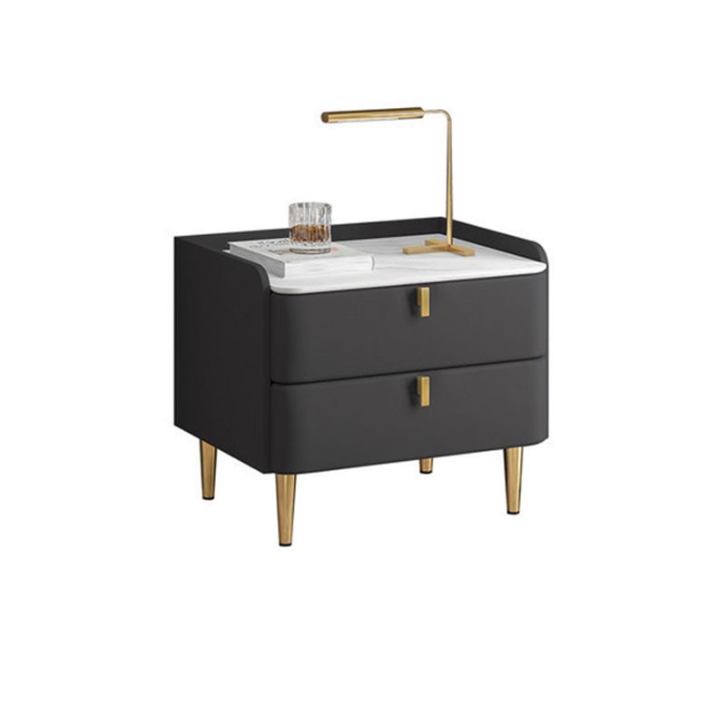19.69" Tall 2-drawer Bedside Cabinet Legs Included Solid Wood Night Table Clearhalo 'Bedroom Furniture' 'furn' 'furn_night_stand' 'Furniture' 'night_stand' 'Nightstands' 1200x1200_55a27775-1525-43ad-8b3f-9e18fd7a0818