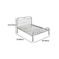 Contemporary Style Bed Frame Metal Standard Bed with Headboard