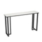 Modern Style Bar Table 42-inch Height Stone Top and Metal Base Bistro Table Clearhalo 'Bar Furniture' 'Bar Tables' 'bar_tables' 'furn' 'furn_bar_tables' 'Furniture' 'furniture_bar_tables' 'Kitchen & Dining Furniture' 1200x1200_55a688ba-245f-4c41-bc2a-099a51872045