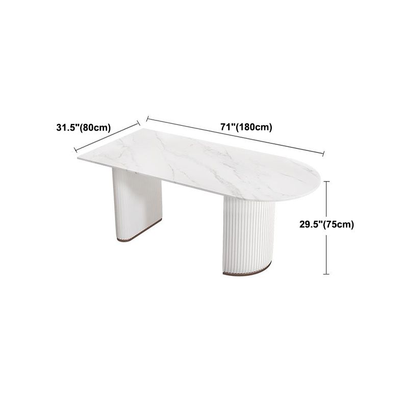 Sintered Stone Dining Table White Traditional Luxury Dining Table Clearhalo 'Dining Tables & Seating' 'Dining Tables' 'dining_table' 'furn' 'furn_dining_table' 'Furniture' 'Kitchen & Dining Furniture' 1200x1200_55a7df8d-4780-47c3-a14f-185dae9233ba