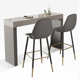 Contemporary Rectangle Bar Counter Table Sintered Stone Dining Table for Kitchen Clearhalo 'Bar Furniture' 'Bar Tables' 'bar_tables' 'furn' 'furn_bar_tables' 'Furniture' 'furniture_bar_tables' 'Kitchen & Dining Furniture' 1200x1200_55a8a704-ae11-48b3-8ede-bbcabf9a8354