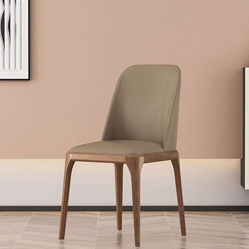 Contemporary Dining Chairs Dining Armless Side Chairs with Wooden Legs Clearhalo ' kitchen&dining_furn' 'Dining Chairs' 'Dining Tables & Seating' 'dining_chair' 'furn' 'furn_dining_chair' 'Furniture' 'furniture_dining_chair' 'Kitchen & Dining Furniture' 'kitchen' 1200x1200_55a9095b-8055-40e3-b75f-2edcb6366e86