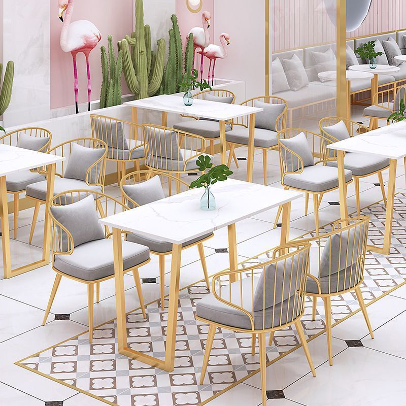 Glamour chaises de salle à manger rembourrées