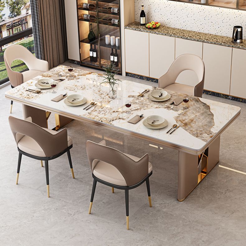 Luxury Sintered Stone Top Dining Table in White Rectangle Table with Double Pedestal Clearhalo ' dining_table' 'Dining Tables & Seating' 'Dining Tables' 'furn' 'furn_dining_table' 'Furniture' 'furniture_dining_table' 'Kitchen & Dining Furniture' 'kitchen&dining_furn' 'kitchen' 'kitchen_dining_table' 1200x1200_55ac6998-986a-4198-8eaa-964dd216e9e1