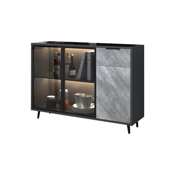 Contemporary Engineered Wood Sideboard Dining Room Sideboard Clearhalo 'buffet_sideboard' 'Buffets & Sideboards' 'furn' 'furn_buffet_sideboard' 'Furniture' 'Kitchen & Dining Furniture' 1200x1200_55ac8cc6-609e-4737-9906-a29ceeacc1a5