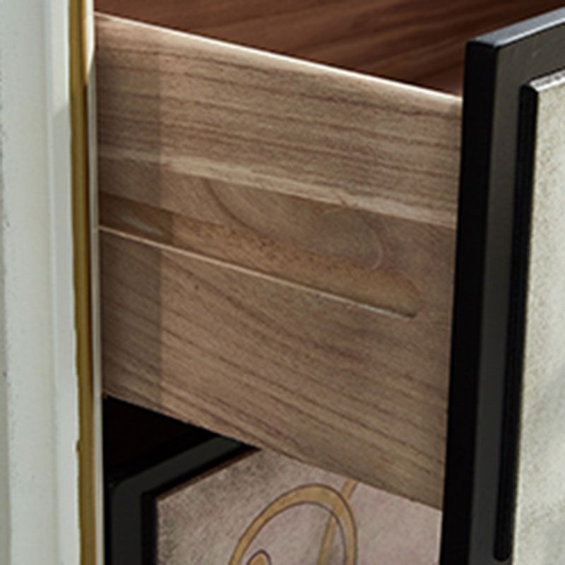 15,99/17,55 inch W Traditionele opbergkorst Dressoir massief houtservleek