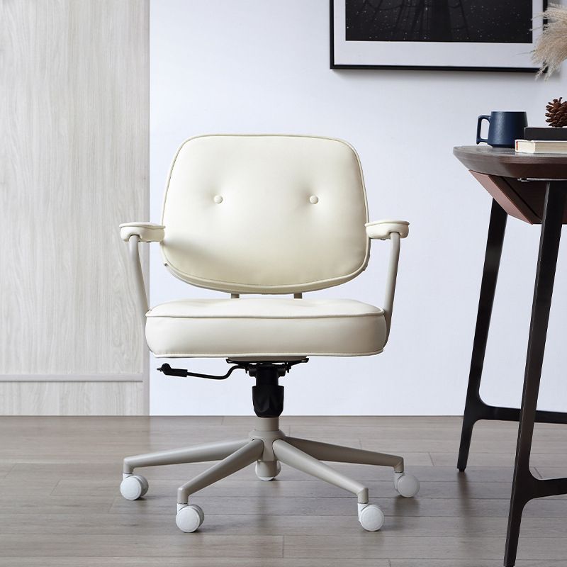 Silla de escritorio de brazos acolchados contemporáneos silla de altura de altura de asiento ajustable para oficina