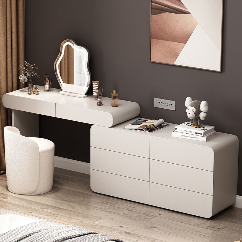 Moderne beleuchtete Spiegel Waschtische Schlafzimmer Make -up Eitelkeitstisch Tisch mit Schublade