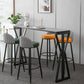Modern Bar Dining Table Rectangle Bar Height Table with Double Pedestal in Black Clearhalo 'Bar Furniture' 'Bar Tables' 'bar_tables' 'furn' 'furn_bar_tables' 'Furniture' 'furniture_bar_tables' 'Kitchen & Dining Furniture' 1200x1200_55b0be25-e740-436d-bfef-5ef3c92e620b