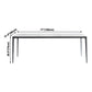 Sintered Stone Top Dining Table Rectangle Table in White with Metal Base and 4 Legs Clearhalo ' dining_table' 'Dining Tables & Seating' 'Dining Tables' 'furn' 'furn_dining_table' 'Furniture' 'furniture_dining_table' 'Kitchen & Dining Furniture' 'kitchen&dining_furn' 'kitchen' 'kitchen_dining_table' 1200x1200_55b144b6-0da9-4684-acce-922d2295a2fa