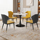 Traditional Luxury Style Dining Table Round Sintered Stone Table for Dining Room Clearhalo ' dining_table' 'Dining Tables & Seating' 'Dining Tables' 'furn' 'furn_dining_table' 'Furniture' 'furniture_dining_table' 'Kitchen & Dining Furniture' 'kitchen&dining_furn' 'kitchen' 'kitchen_dining_table' 1200x1200_55b17e5b-082f-4cb2-9a82-a81d5be38746