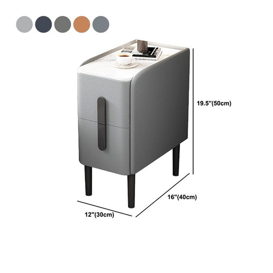 Steinbettschrank 19 "67 hohe Beine enthalten Nachttisch mit 2 Schubladen