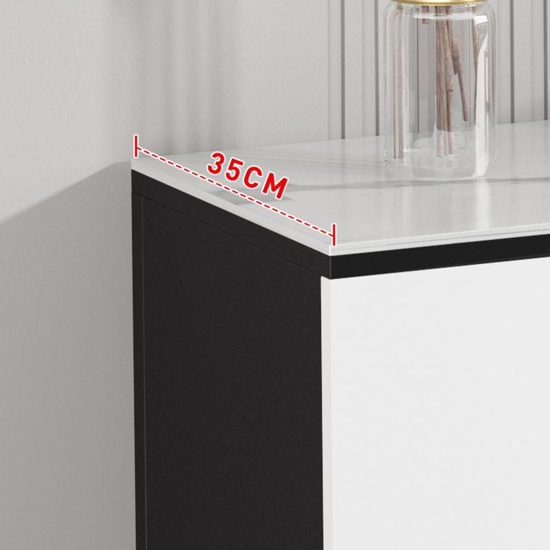 Server in legno ingegnerizzato moderno moderno moderno con scaffalatura regolabile