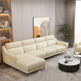 Canapé sectionnel en cuir authentique, 110 "L SOPALAGE SORTIONNELLE SATTALAIRE