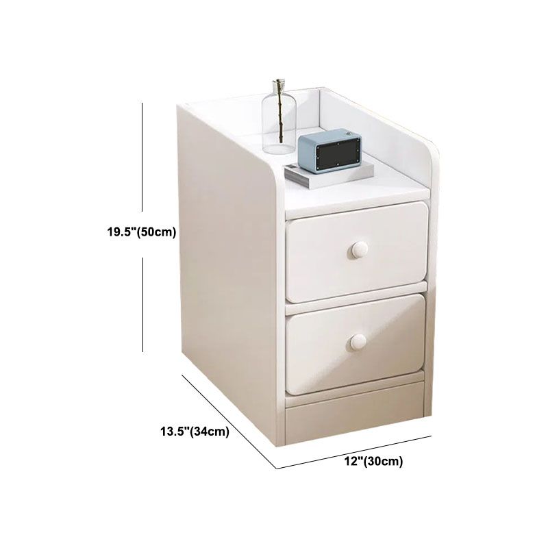 Moderia de madera de madera Night Bedside Gabinet con cajón para dormitorio