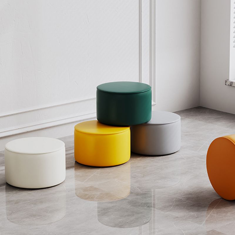 Modern Leather Ottoman Plain Water Resistant Stain Resistant Footstool Ottoman Clearhalo 'furn' 'furn_ottomans_poufs' 'Furniture' 'Living Room Furniture' 'Ottomans & Poufs' 'ottomans_poufs' 1200x1200_55b8b818-fa4c-4213-a5f9-386e9284fb3b