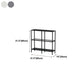 Modern Bookcase Metal Open Back Etagere Bookshelf for Home Office