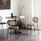 Chaises de salle à manger sans bras tapissées, chaise latérale de salle à manger industrielle
