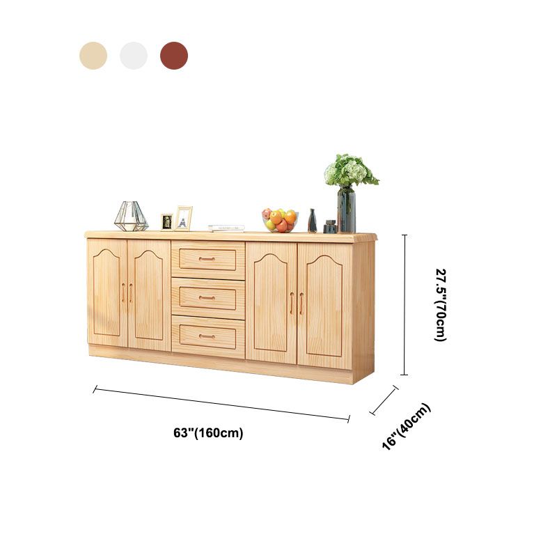 Console de télévision de stockage fermé de style moderne avec 3 tiroirs