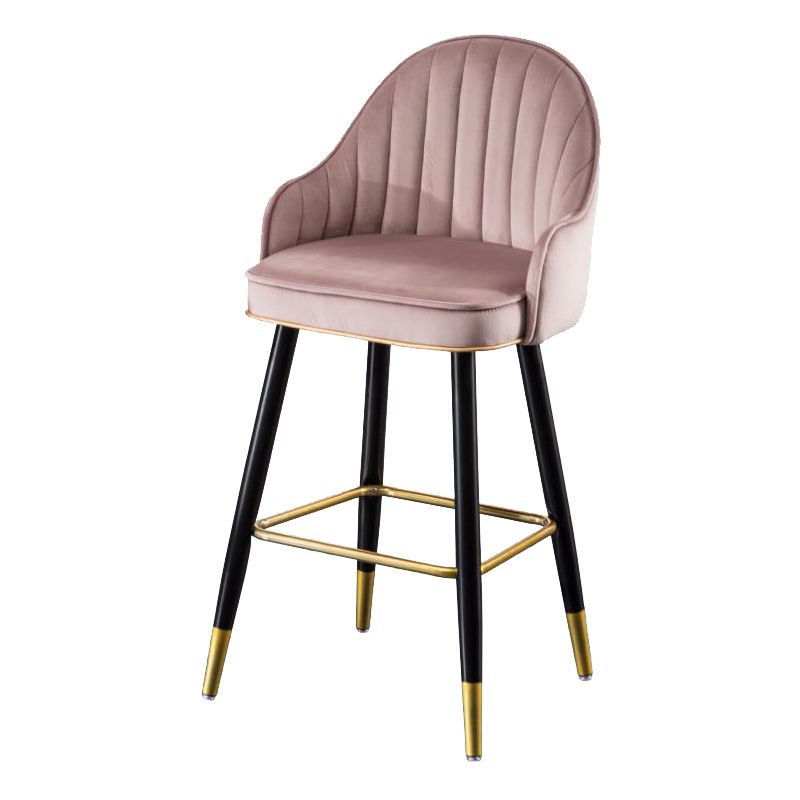 Metal Contemporary Dining Room Arm Stool Kitchen Low Back Bar Stool Clearhalo 'Bar Furniture' 'Bar Stools' 'bar_stools' 'furn' 'furn_bar_stools' 'Furniture' 'furniture_bar_stools' 'Kitchen & Dining Furniture' 1200x1200_55bc0fb8-1f5a-4ae8-b8d1-a99640c4e627