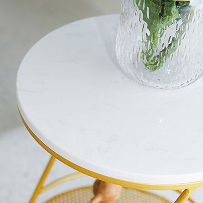 Table de nuit de 18 pouces de haut en métal ouvert en métal 1 étagère avec les jambes