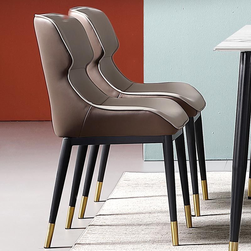 Upholstered Dining Side Chair Leather Dining Chair for Dining Room Clearhalo 'Dining Chairs' 'Dining Tables & Seating' 'dining_chair' 'furn' 'furn_dining_chair' 'Furniture' 'Kitchen & Dining Furniture' 1200x1200_55bf400a-9094-4e0f-9176-eb23eb18c360