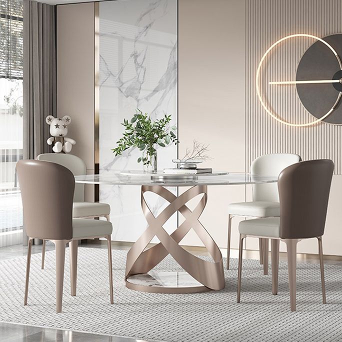 Luxe eettafelset van gesinterd steen, rechthoekig, 1/2/5-delig, eetkamertafelset