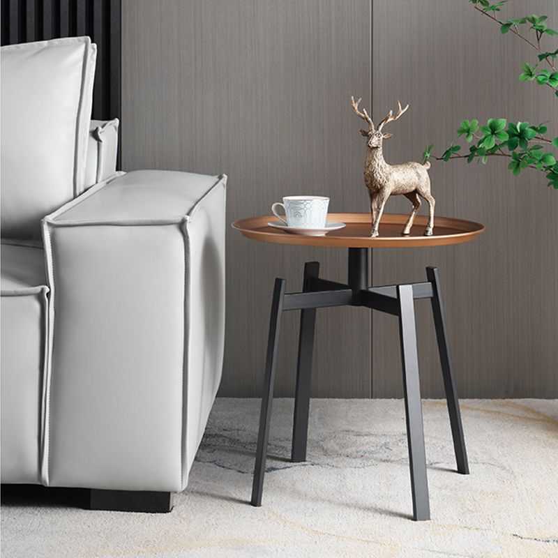 Tavolo da tavolo da cortile a 4 gambe tavolo vassoio laterale per soggiorno